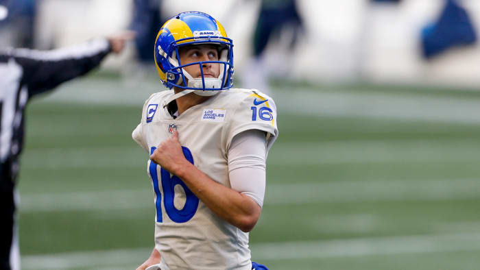 Jared Goff will reportedly have competition for the starting quarterback job if he remains on the Rams in 2021.